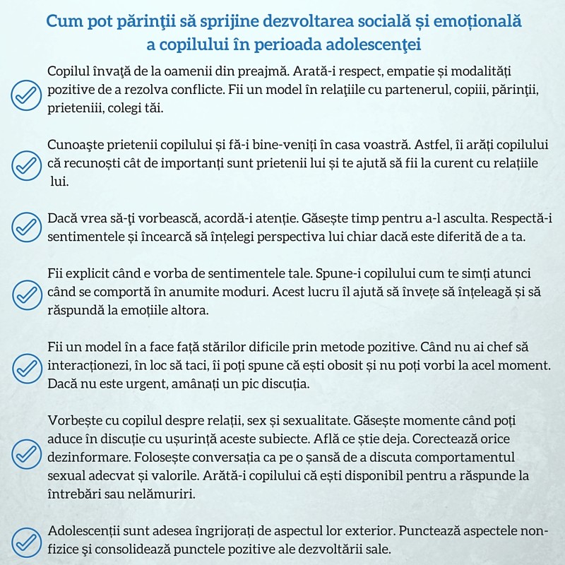Particularităţile adolescenţei. Cum ar putea părinţii să sprijine copilul în perioada schimbărilor.