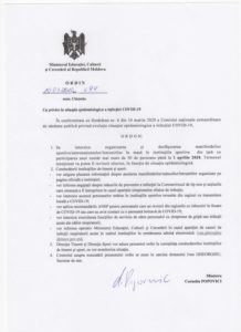 Ministerul Educației, Culturii și Cercetării interzice desfășurarea manifestărilor sportive în masă până la 1 aprilie 2020 Ministerul Educației, Culturii și Cercetării interzice desfășurarea manifestărilor sportive în masă până la 1 aprilie 2020