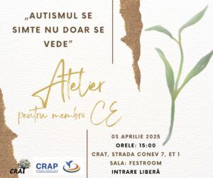 #Atelier la CRAT  „#Autismul se simte nu doar se vede” #03aprilie2025 #Atelier la CRAT  „#Autismul se simte nu doar se vede” #03aprilie2025