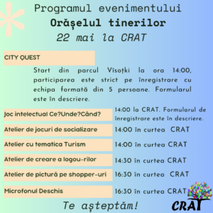 Orășelul Tinerilor la CRAT – 22 mai 2025 Orășelul Tinerilor la CRAT – 22 mai 2025