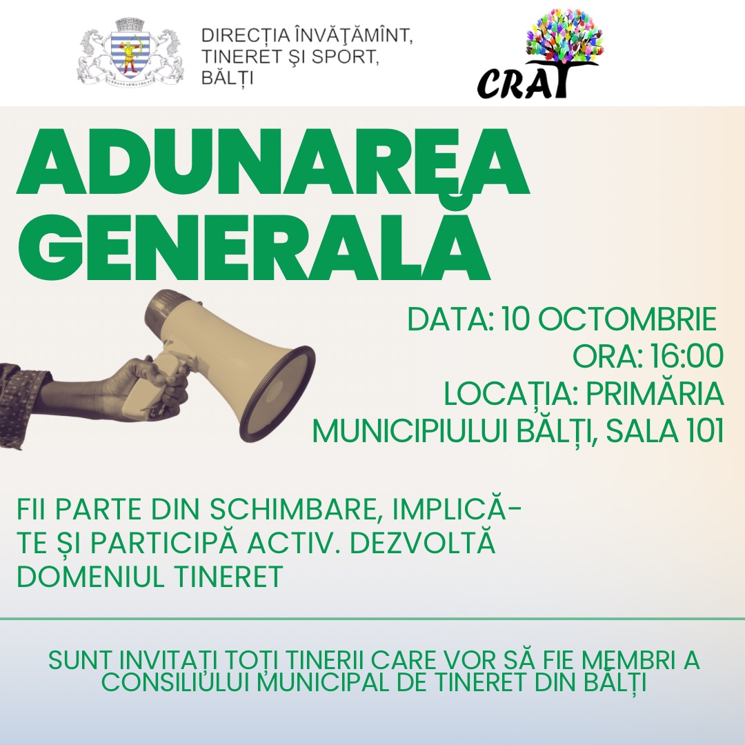 Adunarea Generală a Tinerilor - 10 octombrie 2025