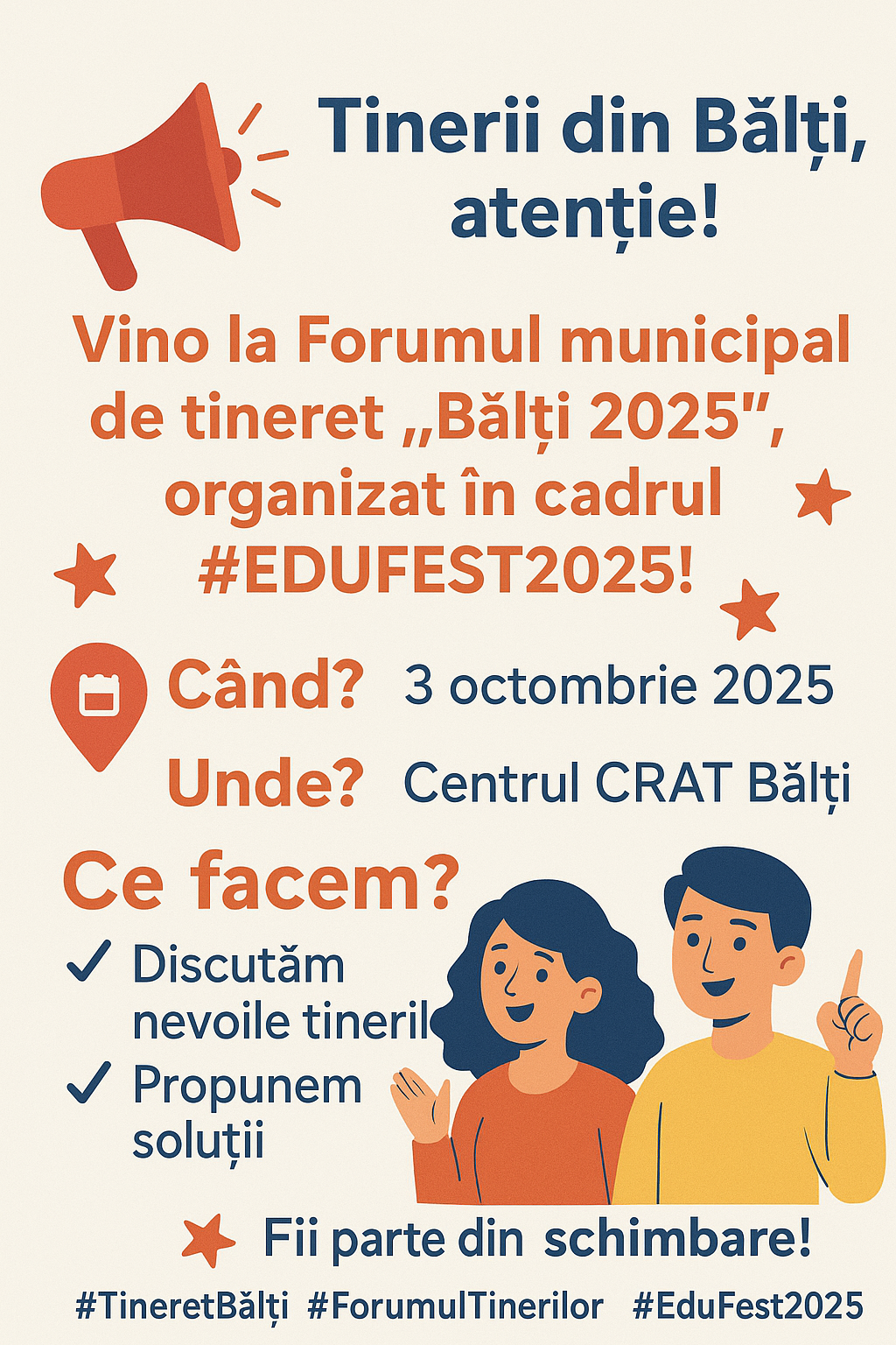 Forumul municipal de tineret Bălți 2025 Forumul municipal de tineret Bălți 2025