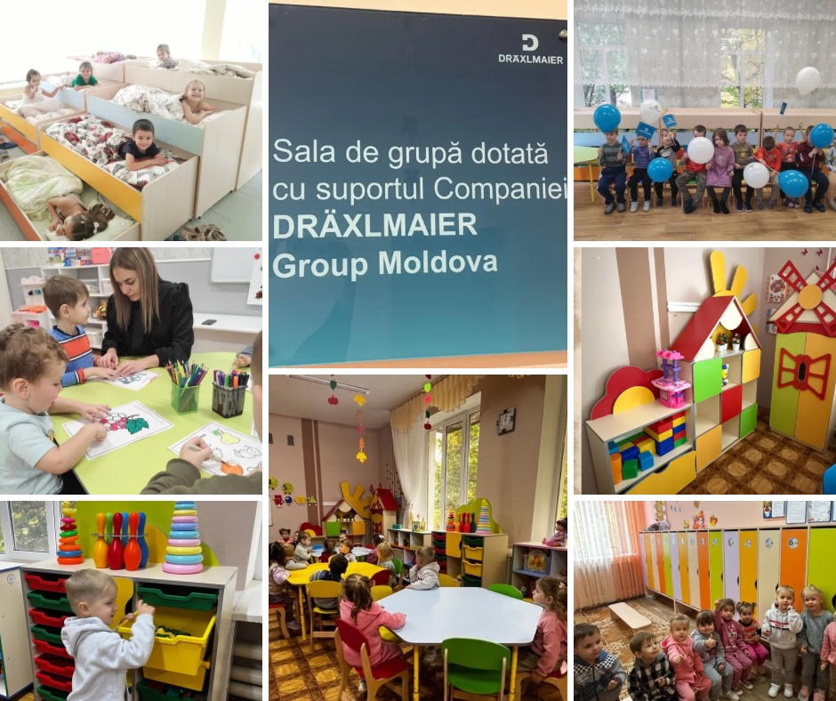 Trei instituții de învățământ preșcolar din Bălți au beneficiat de o donație de mobilier din partea companiei  DRAEXLMAIER AUTOMOTIVE SRL Trei instituții de învățământ preșcolar din Bălți au beneficiat de o donație de mobilier din partea companiei  DRAEXLMAIER AUTOMOTIVE SRL