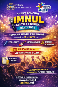 Concurs IMNUL CAPITALA TINERILOR 2026